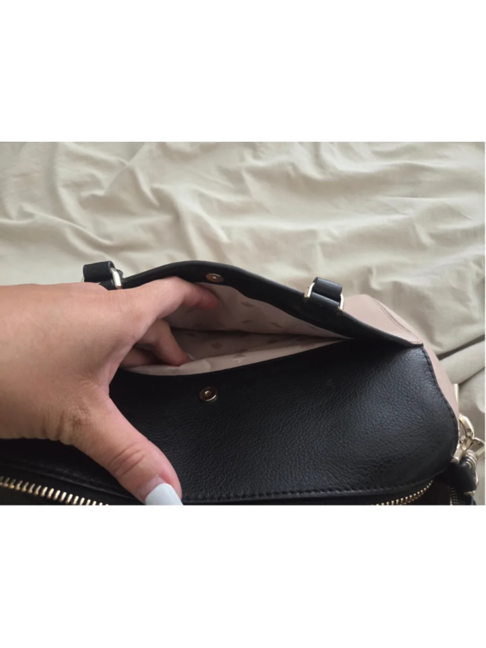 Kate Spade x Disney Minnie Mouse Satchel One Size Pale Pink & Black